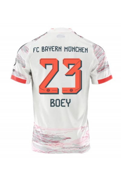 Bayern Munich Sacha Boey #23 Jalkapallovaatteet Vieraspaita 2025-26 Lyhythihainen Bayern Munich Sacha Boey #23 Jalkapallovaatteet Vieraspaita 2025-26 Lyhythihainen